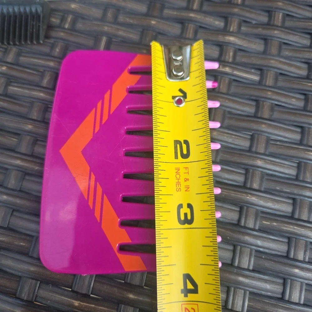 Mebco Pink Twice Dipped Volume Comb Vintage 1980s Retro Mini